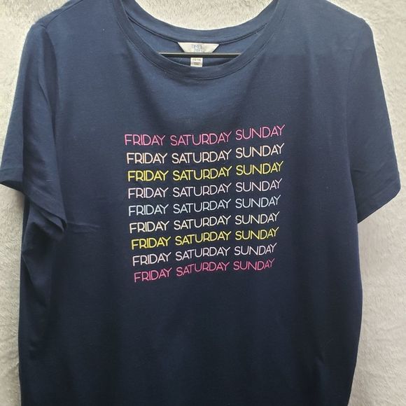 "Friday Saturday Sunday " Tee - Picture 1 of 3